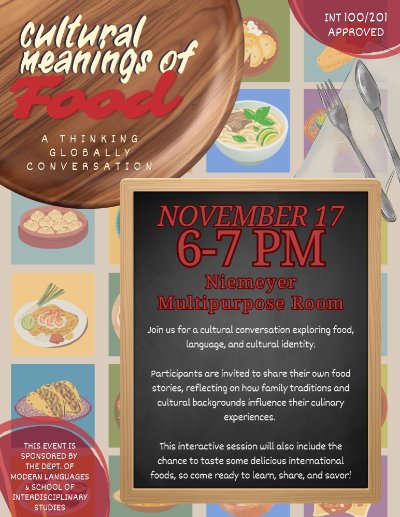 Thinking Globally: Cultural Meanings of Food - Global Horizons Week
